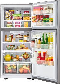 LTCS20020S LG 20.2 cu. ft. Top Freezer Refrigerator - 30 Inch Stainless Steel-3