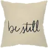 Canvas Be Still Throw Pillow
