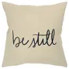 Clearance Canvas Be Still Throw Pillow