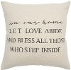 Canvas In Our Home Love Let Abide Throw Pillow