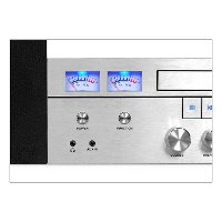 CD Stereo System with Bluetooth - Silver-2