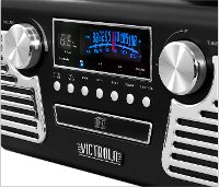Victrola Retro Record Player with Bluetooth and 3-speed Turntable-2