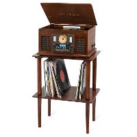 Victrola Wooden Record and Vinyl Stand- Espresso-2