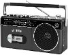Mini Bluetooth Cassette Player Boombox - Gray