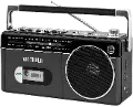 Mini Bluetooth Cassette Player Boombox - Gray