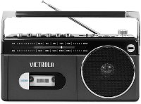 Mini Bluetooth Cassette Player Boombox - Gray-2