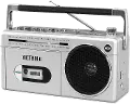 Mini Bluetooth Cassette Player Boombox - Silver