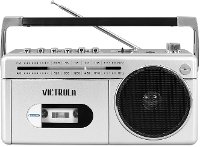 Mini Bluetooth Cassette Player Boombox - Silver-2