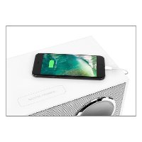Bluetooth Digital Clock Stereo with FM Radio - White-2
