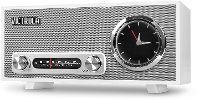Bluetooth Analog Clock Stereo - White