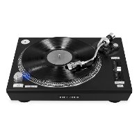 Pro Series USB Record Player with 2-Speed Turntable and Dust Cover - Black-2