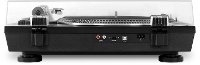 Pro Series USB Record Player with 2-Speed Turntable and Dust Cover - Black-3
