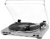 Pro USB Record Player with 2-Speed Turntable and Dust Cover - Silver
