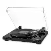 Pro USB Record Player with 2-Speed Turntable and Dust Cover - Black