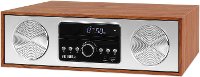 Wooden Bluetooth Microsystem with CD, USB and Radio - Maple