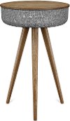 Bluetooth Wood Speaker Stand with Dual USB Ports