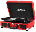 Bluetooth Suitcase Record Player - Red