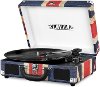 Bluetooth Suitcase Record Player - Union Jack