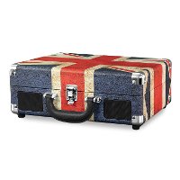 Bluetooth Suitcase Record Player - Union Jack-2