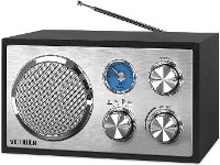 Wooden Desktop Bluetooth Radio - Black