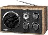 Wooden Desktop Bluetooth Radio - Gray