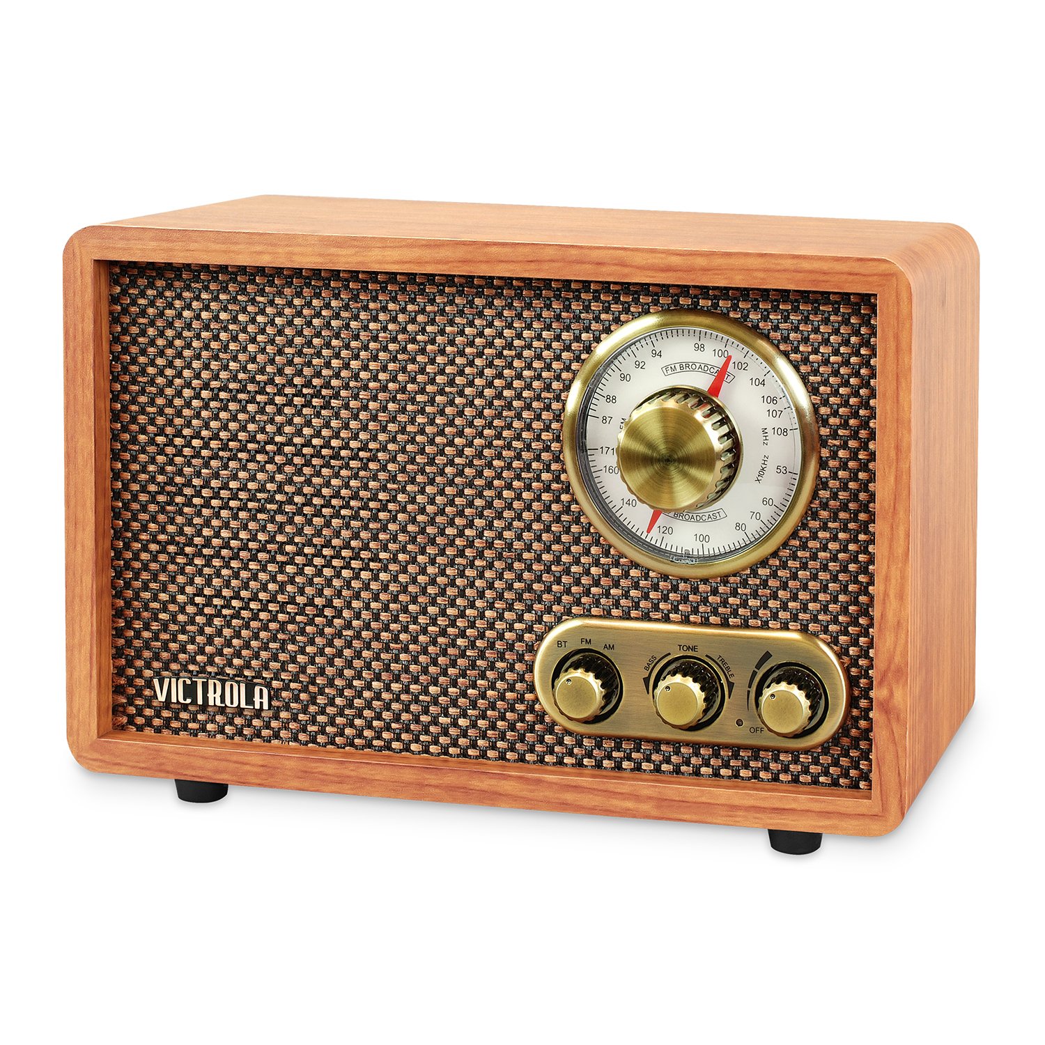 Retro Wood Radio - Walnut-2