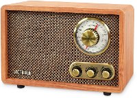 Retro Wood Radio - Walnut-2