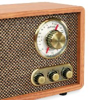Retro Wood Radio - Walnut-3