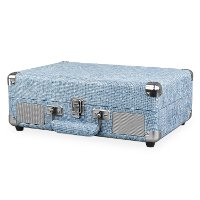 Bluetooth Suitcase Record Player - Light Blue-2