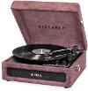 3-in-1 Bluetooth Suitcase Record Player - Dusty Rose Lambskin
