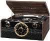Victrola Wood Mid Century Bluetooth Record Player with Radio