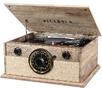 Victrola 4-in-1 Modern Bluetooth Turntable with FM Radio