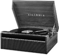 Victrola Bluetooth Record Player with 3-Speed Turntable - Gray