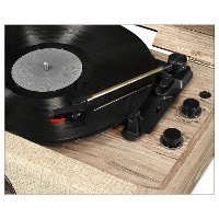 Victrola Bluetooth Record Player with 3-Speed Turntable with FM Radio-2