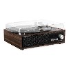Espresso Victrola 3-in-1 Bluetooth Record Player with Built in Speakers