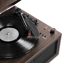 Victrola Bluetooth Record Player Stand with 3-Speed Turntable-2