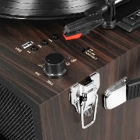 Victrola Bluetooth Record Player Stand with 3-Speed Turntable-3