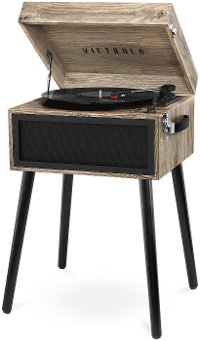 Victrola Bluetooth Record Player Stand with 3-Speed Turntable