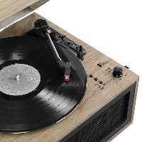 Victrola Bluetooth Record Player Stand with 3-Speed Turntable-2