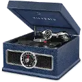 Victrola Nostalgic Bluetooth Record Player with CD, Radio, and Record Storage
