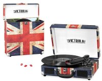 Union Jack Portable Record Player with Bluetooth - Victrola