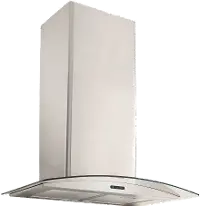 EW4636SS Broan Elite Convertible Curved Glass Chimney Range Hood - 36 Inch, Stainless Steel