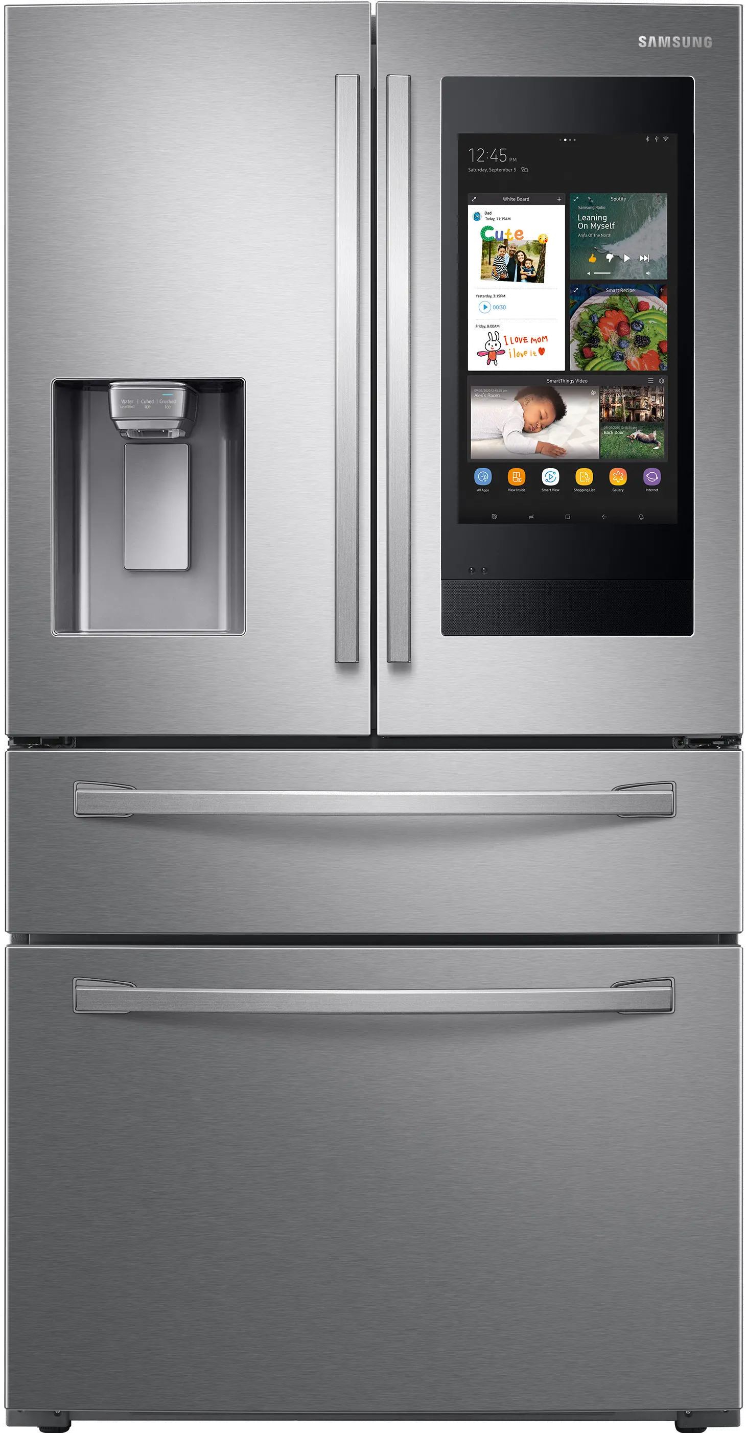 RF22R7551SR Samsung 22.4 cu ft 4 Door Refrigerator - Counter Depth Stainless Steel-1