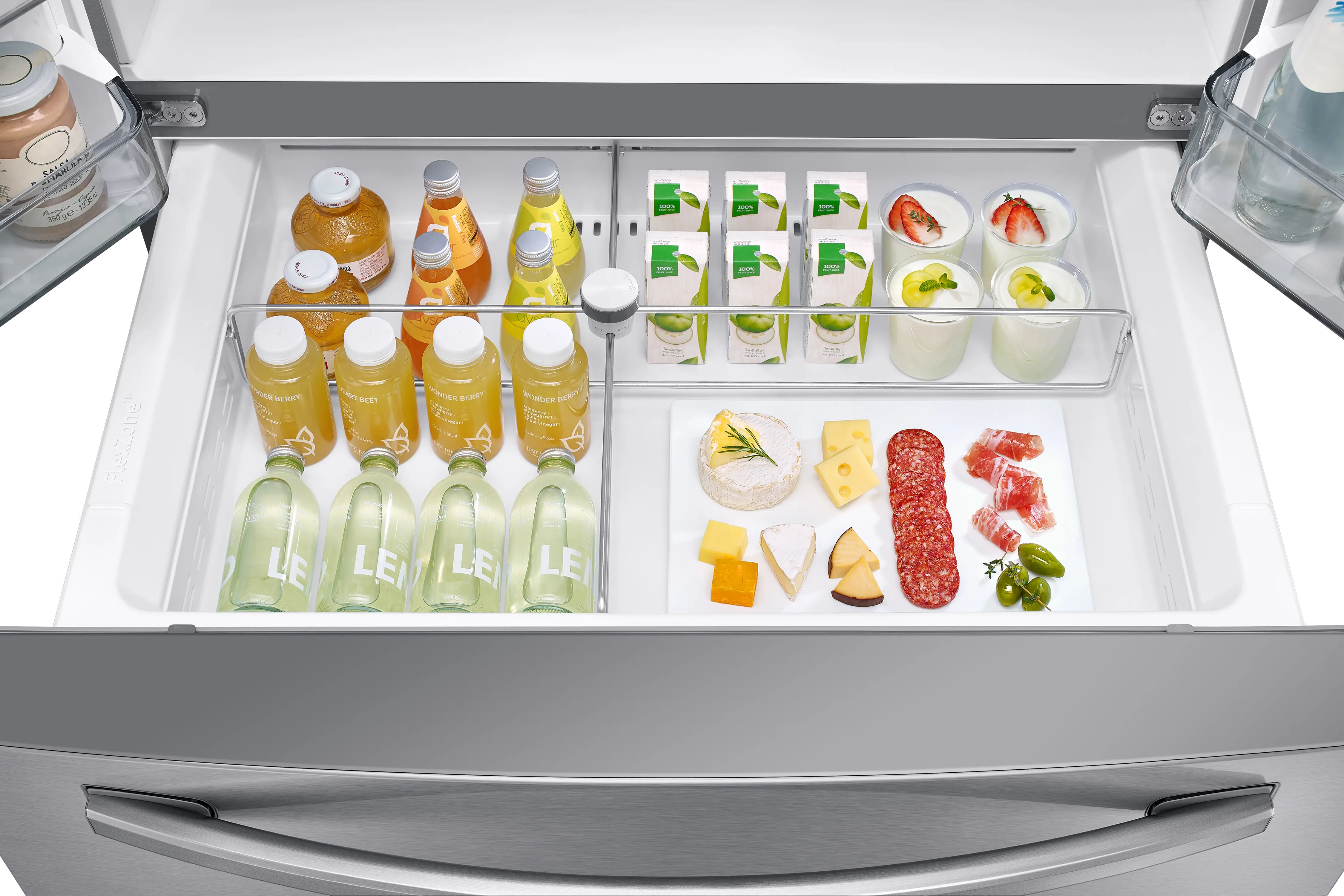 RF22R7551SR Samsung 22.4 cu ft 4 Door Refrigerator - Counter Depth Stainless Steel-4