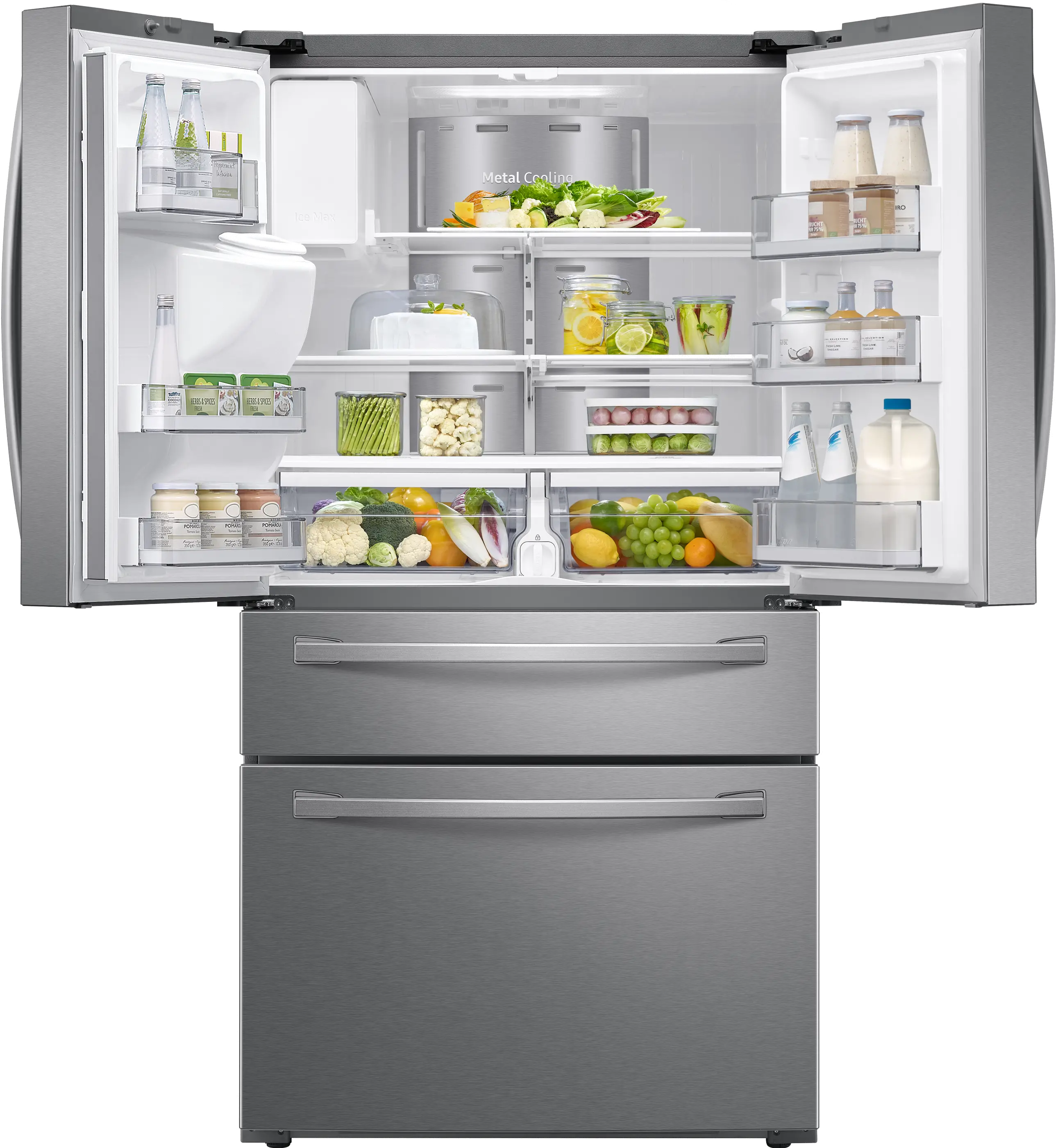 RF22R7551SR Samsung 22.4 cu ft 4 Door Refrigerator - Counter Depth Stainless Steel-5