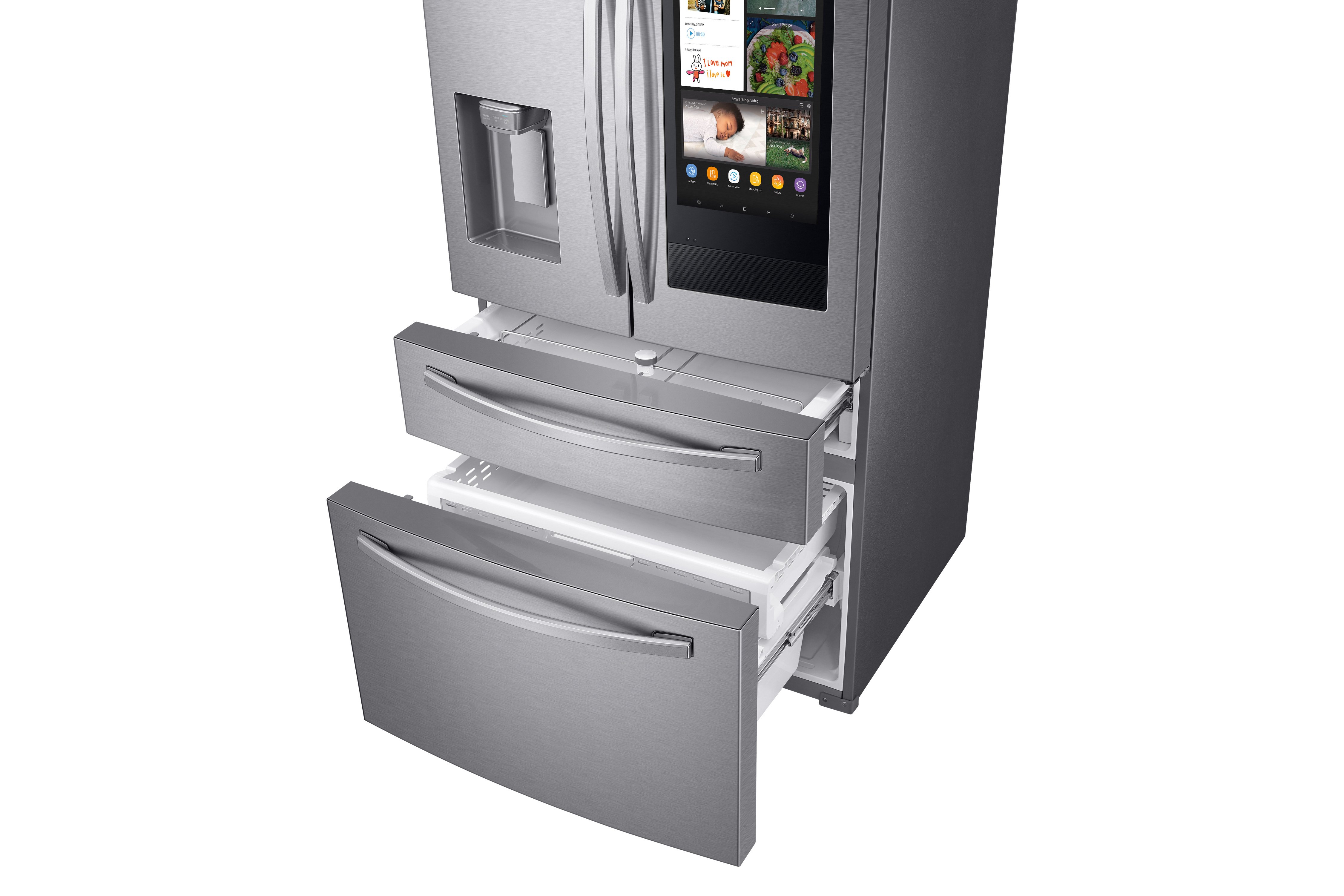 RF22R7551SR Samsung French Door Food Showcase Smart Refrigerator - Counter Depth, 22.4 cu. ft., 36 Inch Stainless Steel-2