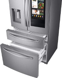 RF22R7551SR Samsung French Door Food Showcase Smart Refrigerator - Counter Depth, 22.4 cu. ft., 36 Inch Stainless Steel-2