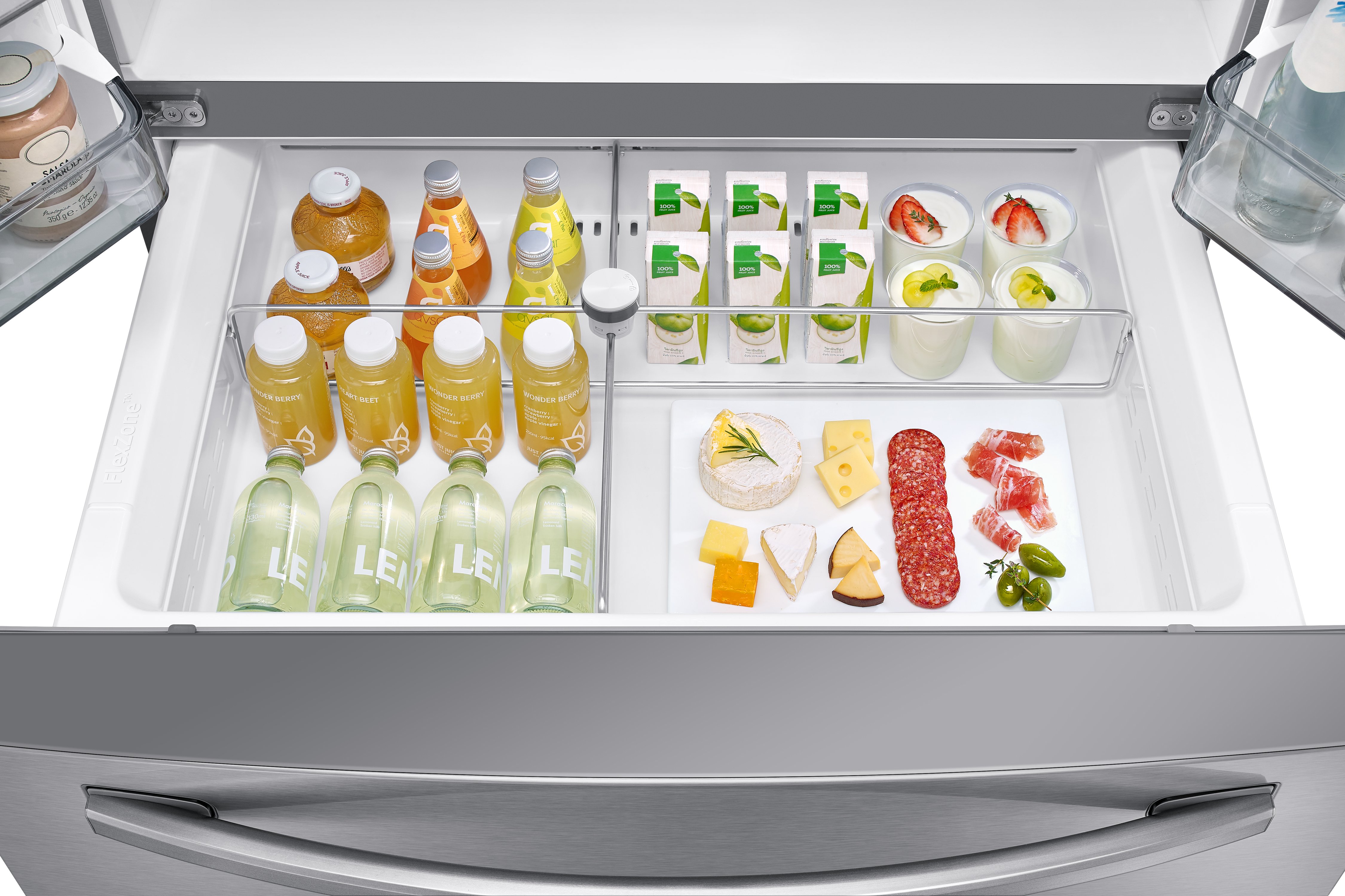 RF22R7551SR Samsung French Door Food Showcase Smart Refrigerator - Counter Depth, 22.4 cu. ft., 36 Inch Stainless Steel-4