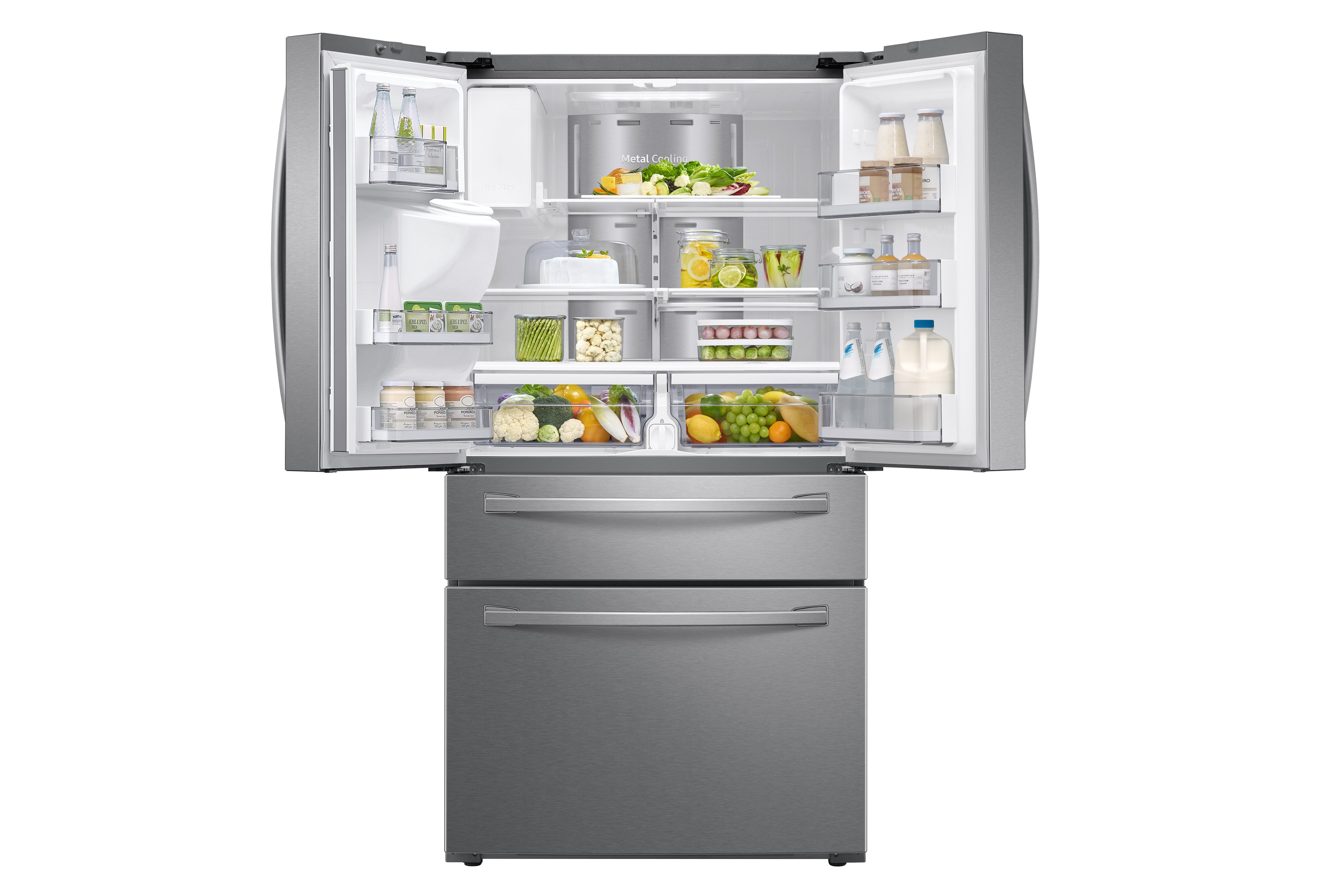 RF22R7551SR Samsung French Door Food Showcase Smart Refrigerator - Counter Depth, 22.4 cu. ft., 36 Inch Stainless Steel-5