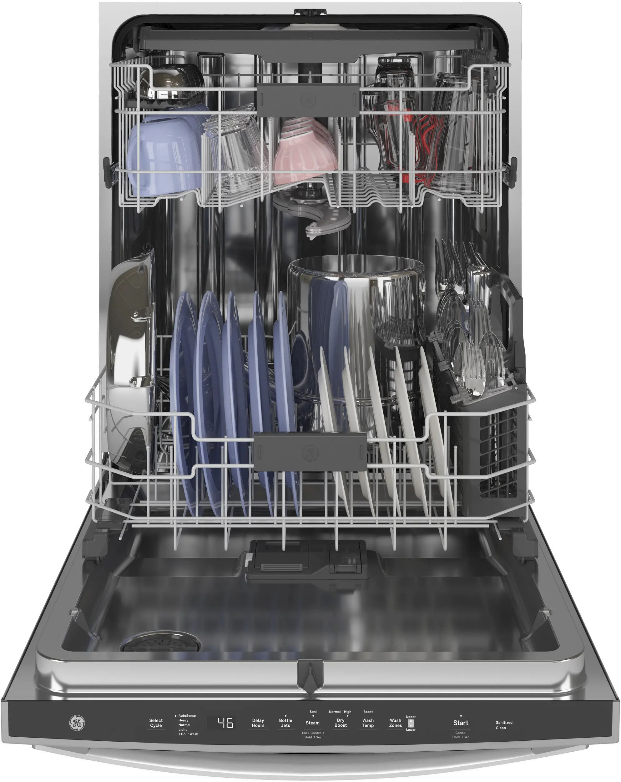 GDP665SYNFS GE Top Control Dishwasher - Stainless Steel-3